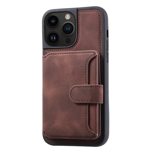 Luxury Leather Card Pocket Phone Case for Iphone 17 Pro Max 13 11 12 14 15 16 Pro Max 15 plus Wallet Shockproof Back Cover Cases