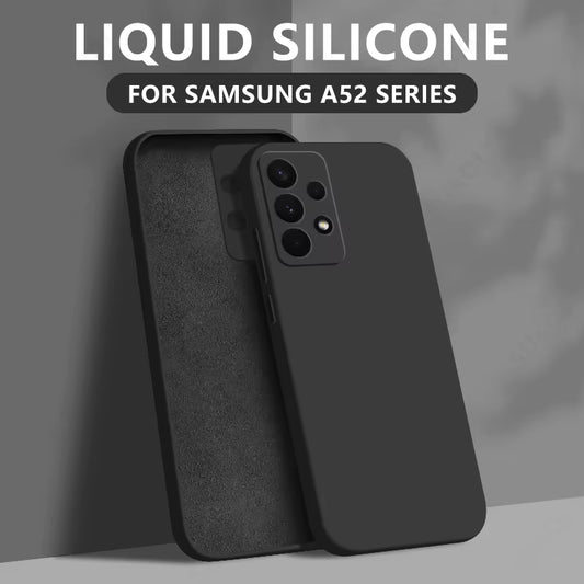 Liquid Silicone Case for Samsung Galaxy S25 Edge S24 S25 FE S23 S22 Ultra plus A56 A17 A16 A54 A53 A55 Camera Protect Soft Cover